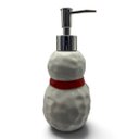 Ver imagem 6 de Kit Banheiro Natalino Boneco de Neve com 2 Toalhas e Porta Sabonete Líquido 3 Peças a: 20cm L: 9cm C
