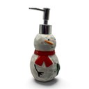 Ver imagem 5 de Kit Banheiro Natalino Boneco de Neve com 2 Toalhas e Porta Sabonete Líquido 3 Peças a: 20cm L: 9cm C