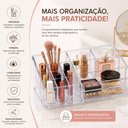 Ver imagem 2 de Porta Maquiagem Acrilico com 14 Divisorias Organizador Transparente para Cosmeticos Joias Bijuterias