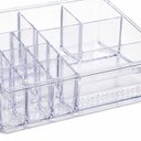 Ver imagem 3 de Porta Maquiagem Acrilico com 14 Divisorias Organizador Transparente para Cosmeticos Joias Bijuterias