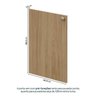 Módulo 45x180 2 Portas 1 Kit Prateleira Frame CabeCasa MadeiraOriginals - 6