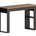 Ver imagem 5 de Escrivaninha Industrial com 2 Armários Superior 120cm Marrom/Preto