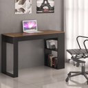 Ver imagem 6 de Escrivaninha Industrial com 2 Armários Superior 120cm Marrom/Preto