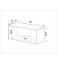Ver imagem 4 de Escrivaninha Industrial com 2 Armários Superior 120cm Marrom/Preto