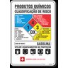 Placa Produtos Químicos Classificação De Risco - 1