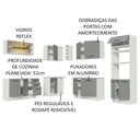 Ver imagem 5 de Armário de Cozinha Completa de Canto 459cm Branco Cinza Agata Madesa 01