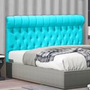 Ver imagem 2 de Cabeceira Tóquio 160 cm Suede Azul Turquesa