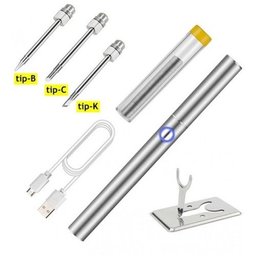 Ferro de Solda Recarregável Portátil - 3 Pontas - 15w - 2
