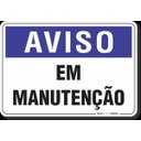 Ver imagem 1 de PLACA AVISO EM MANUTENÇÃO