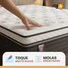 Cama Box Baú Casal Colchão Casal Queen Catalunha Molas Ensacadas 158x198x36cm - 5