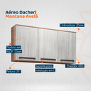 Ver imagem 4 de Armario Sapateira Aereo para Parede Completa Multiuso 120cm - Montana