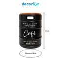 Ver imagem 2 de Conjunto Elegante de Bancos Banqueta Cooler em Barris com Tampo de Madeira para Café e Açúcar