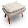 Puff Decorativo Opala Quarto Recepção Penteadeira Decoração Pés Palito Acabamento Perfeito Suede - 1
