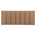 Ver imagem 2 de Cabeceira Casal Linho Marrom Placa Modulada Estofada Ripada Adesiva