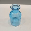 Ver imagem 7 de Vaso Garrafa Decorativo de Vidro Azul 14x7x7cm Enfeite Sala Mesa Estante Flores