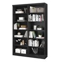 Ver imagem 1 de Kit com 02 Estantes Livreiros 1404 Qmovi Preto