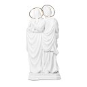 Ver imagem 4 de Imagem Sagrada Família Tradicional com Aureola Dourada 30cm