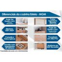 Ver imagem 2 de Armário Aéreo Cozinha Modulado Estela de Canto C/5 Nichos 92cm Freijo - Mgm