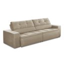 Ver imagem 5 de Sofá Retrátil e Reclinável 2 Lugares 1,50m com Molas Stella Suede Adonai Estofados