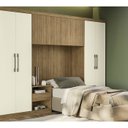 Ver imagem 3 de Armario Aereo Para Quarto Modulado 67X175cm L541 Prisma Freijo Ripado Kappesberg