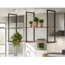 Ver imagem 3 de Prateleira Industrial Suspensa Parede 135 Cm Demolição Preto Aurora