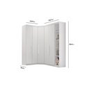 Ver imagem 3 de Quarto Modulado N. Horizonte Rizon 4PÇS Q209 Cumaru