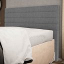 Ver imagem 2 de Cabeceira Cama Box Casal Queen 160cm Rubi W01 Linho Cinza Escuro - Mpozenato