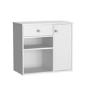 Ver imagem 3 de Conjunto Mesa e Armário Home Office Nova Mobile Branco
