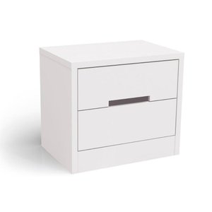 Mesa Cabeceira Infantil S822 C/ 2 Gavetas Branco - Kappesberg