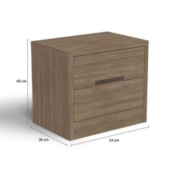 Mesa Cabeceira Infantil S822 C/ 2 Gavetas Branco - Kappesberg - 3