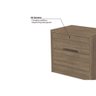 Mesa Cabeceira Infantil S822 C/ 2 Gavetas Branco - Kappesberg - 4