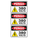 Ver imagem 1 de Combo 3 Placas De Sinalização Perigo 380 Volts 30x20 Acesso - S-217/4 F9e