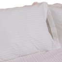 Ver imagem 2 de Jogo de Cama Stripe 300 Fios Cama Solteiro 2 Peças - Magic Enxovais Branco
