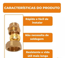 Ver imagem 3 de Conexao P/ Coletor Solar 3/4"m X 22mm Emmeti