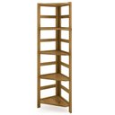 Ver imagem 2 de Estante de Canto Zoe Organizadora Livreiro com 5 Prateleiras - Nogueira