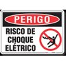 PLACA PERIGO RISCO DE CHOQUE ELÉTRICO - 1