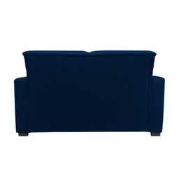 Sofá Namoradeira Pequeno 2 Lugares Imperial Suede:azul Marinho - 3