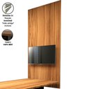 Ver imagem 3 de Painel para TV Sala de Reunião MDF 90cm Freijó F5 Office