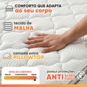 Ver imagem 5 de Cama Box Baú King Colchão Ortopédico Atena Molas Ensacadas Pillow Top Hip Sleep