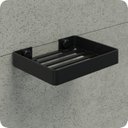 Ver imagem 2 de Kit 2 Porta Sabonete Para Banheiro de Parede Preto Plus