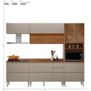 Ver imagem 7 de Cozinha Modulada Proença 5 Peças com Paneleiro 1 Forno Nogueira Touch-nude Prime Tx - Demartêz