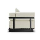 Ver imagem 6 de Sofá Cama Solteiro 2 Lugares Linho Bege Living 200cm Base Industrial Sala Cherie K01 - D’Rossi