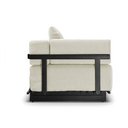 Ver imagem 6 de Sofá Cama Solteiro 2 Lugares Linho Bege Living 200cm Base Industrial Sala Cherie K01 - D’Rossi