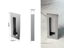 Ver imagem 2 de Puxador Concha/Cava 15cm em Aço Inox Escovado (2un)