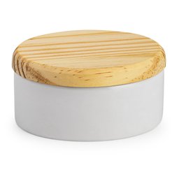 Kit porcelana porta algodão porta joias jogo de potes louça - 3