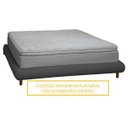 Ver imagem 3 de Base Cama Box Queen Size 173cm Orgânica Napoli Bouclê:bouclê Cinza Grafite