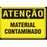 PLACA ATENÇÃO MATERIAL CONTAMINADO - 1