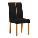 Ver imagem 1 de Cadeira Sala Jantar Serena Kit 2 Ype/veludo Preto