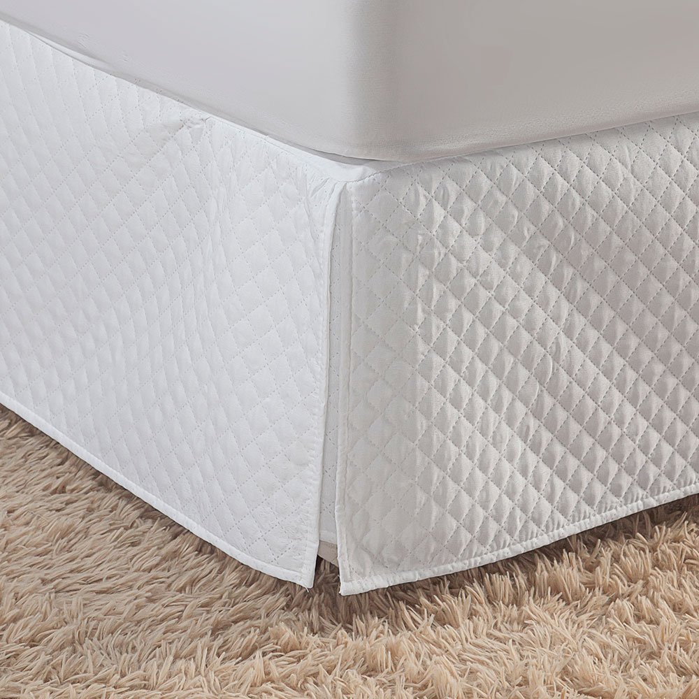 Saia para Cama Box Casal Padrão Pratic Matelada 1 Peça - Branco Mr Enxovais Saia Box