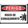 PLACA PERIGO RISCO DE ESMAGAMENTO - 1